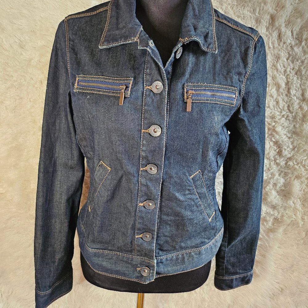 Calvin Klein Jeans Women Denim Jacket Size: L